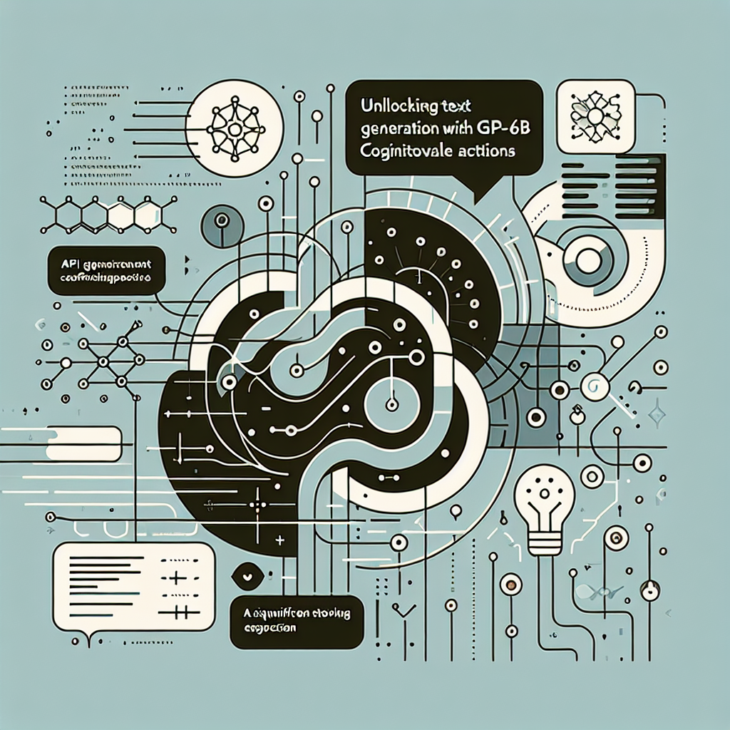 Unlocking Text Generation with GPT-J-6B Cognitive Actions