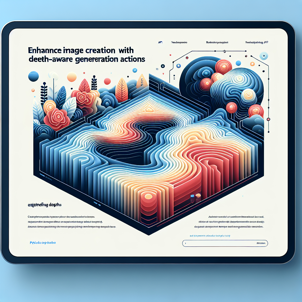 Enhance Image Creation with Depth-Aware Generation Actions