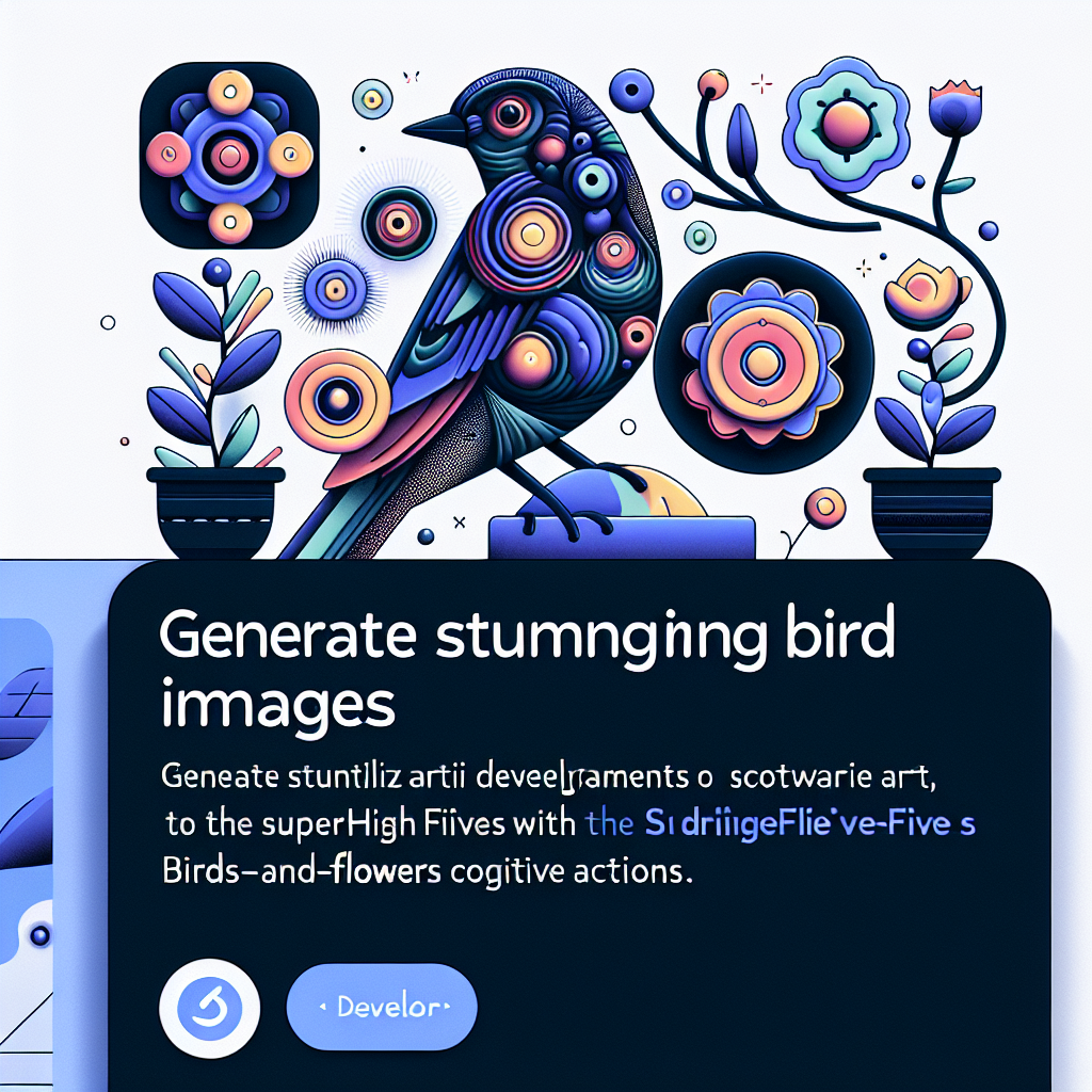 Generate Stunning Bird Images with the superhighfives/birds-and-flowers Cognitive Actions