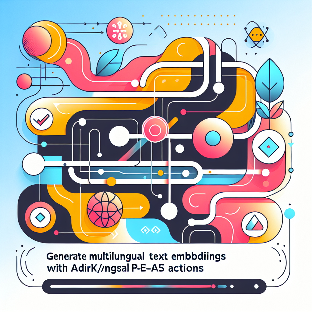 Generate Multilingual Text Embeddings with adirik/multilingual-e5-small Actions