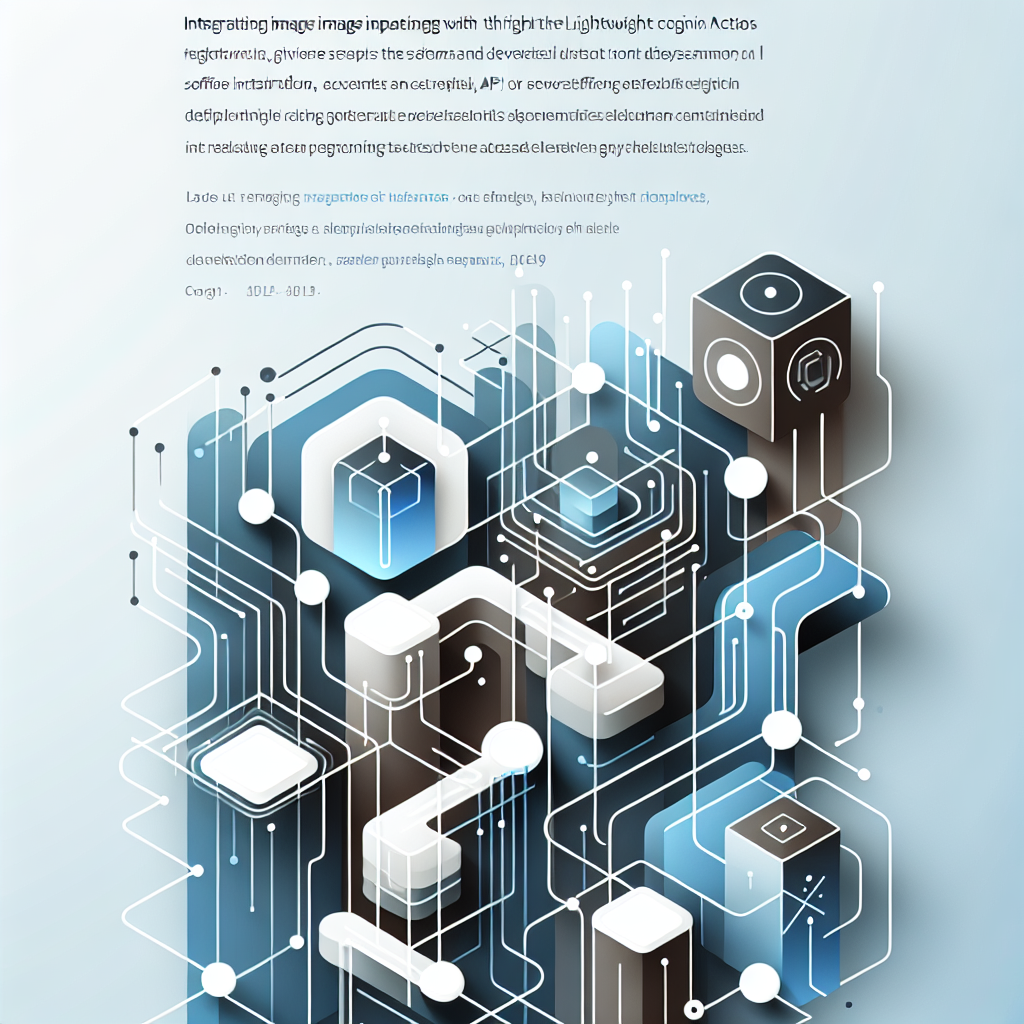 Integrating Image Inpainting with the Lightweight AI Model1 Cognitive Actions