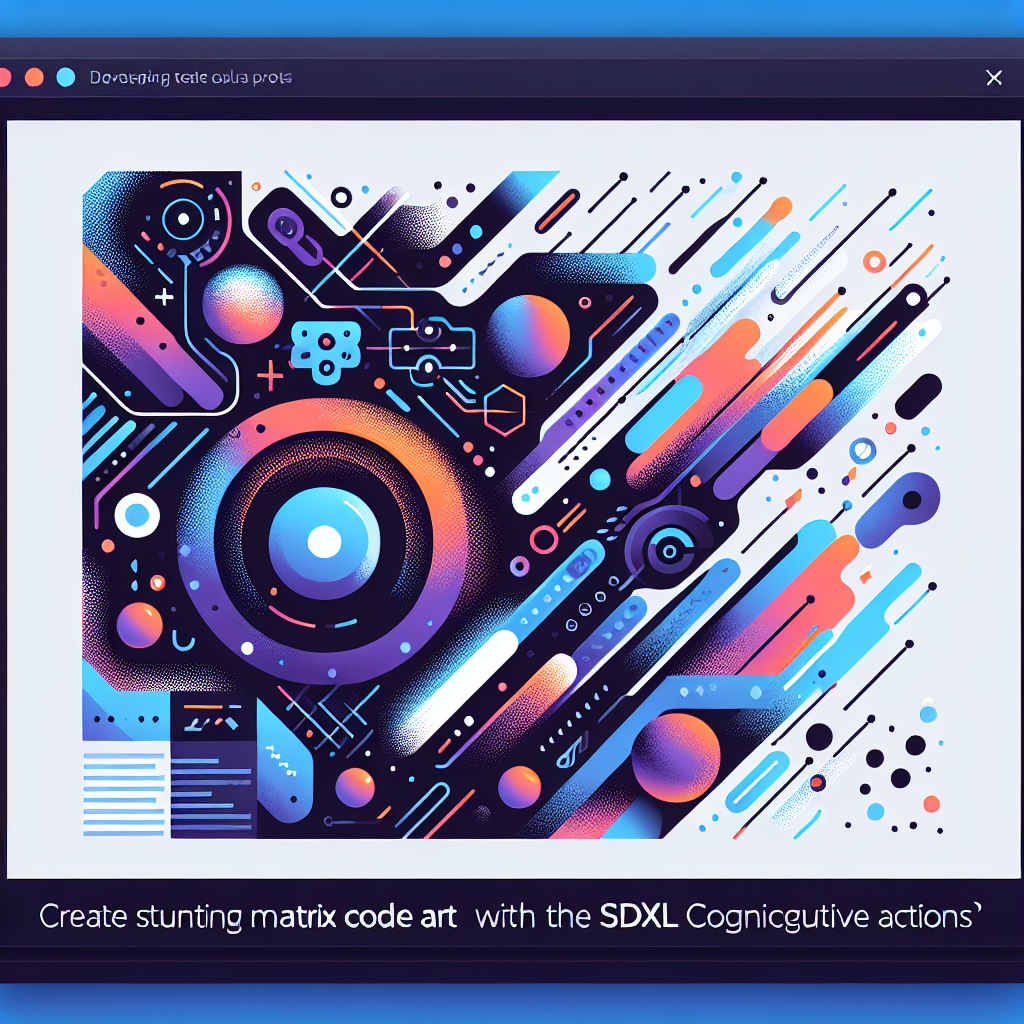Create Stunning Matrix Code Art with the SDXL Cognitive Actions