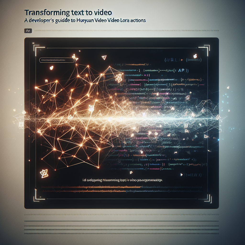 Transforming Text to Video: A Developer's Guide to Hunyuan Video LoRA Actions