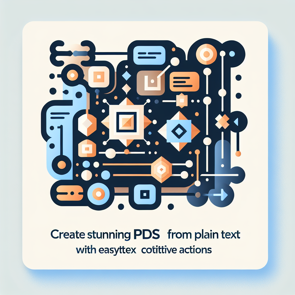 Create Stunning PDFs from Plain Text with EasyTeX Cognitive Actions