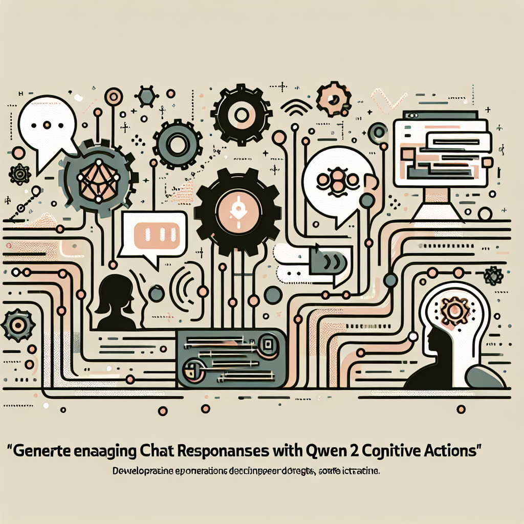 Generate Engaging Chat Responses with Qwen 2 Cognitive Actions