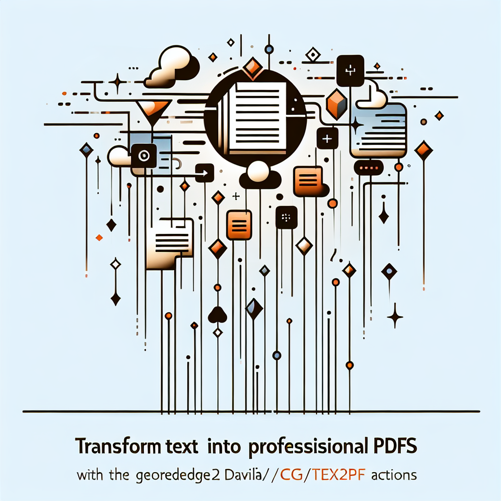 Transform Text into Professional PDFs with the georgedavila/cog-tex2pdf Actions