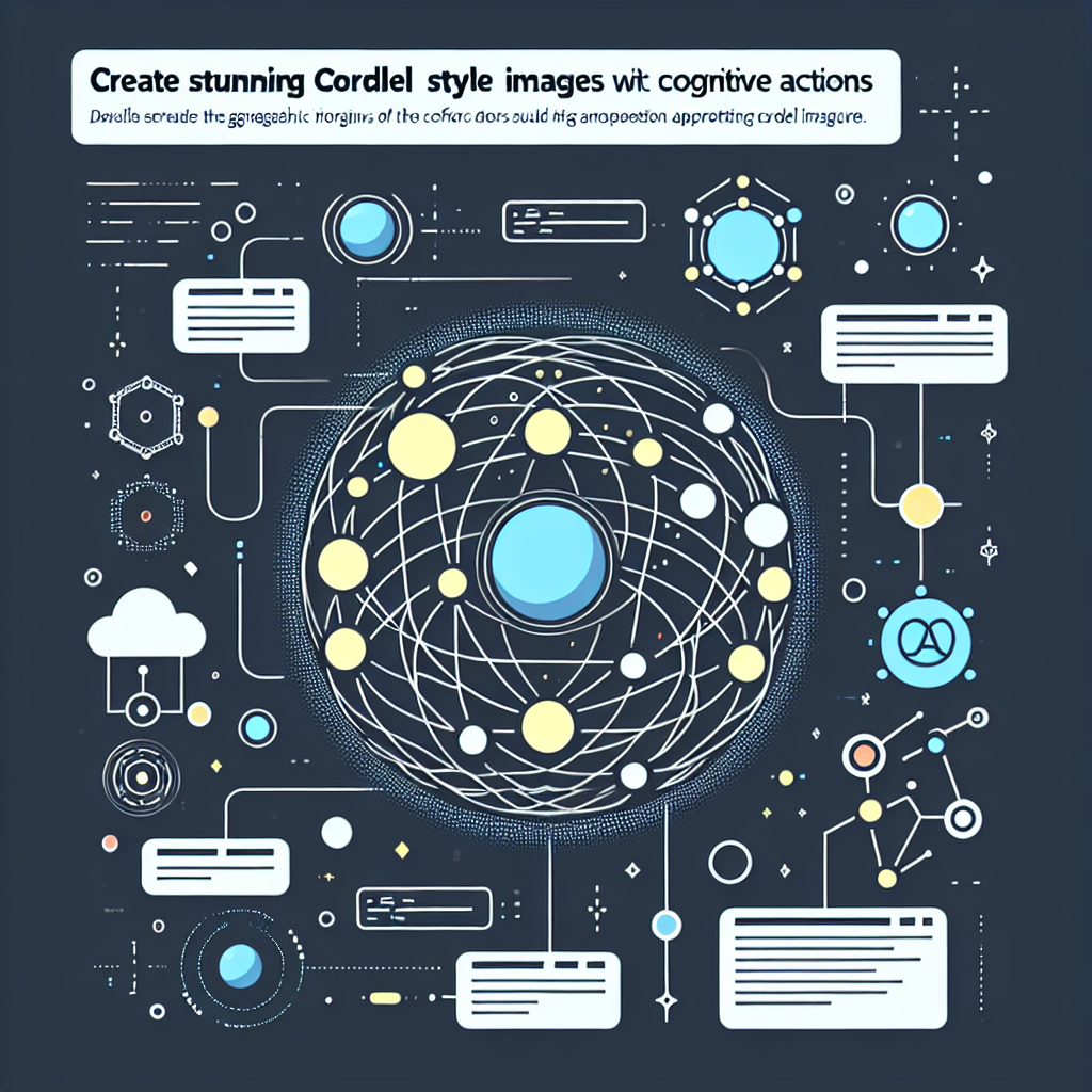 Create Stunning Cordel Style Images with Cognitive Actions