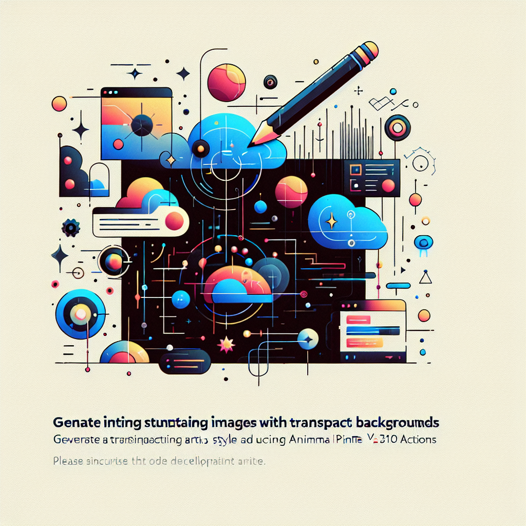 Generate Stunning Images with Transparent Backgrounds Using Anima Pencil V310 Actions