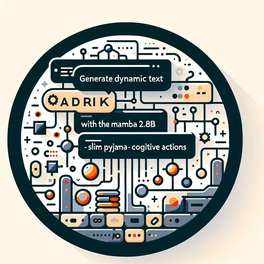 Generate Dynamic Text with the Adirik Mamba 2.8B Slim Pyjama Cognitive Actions
