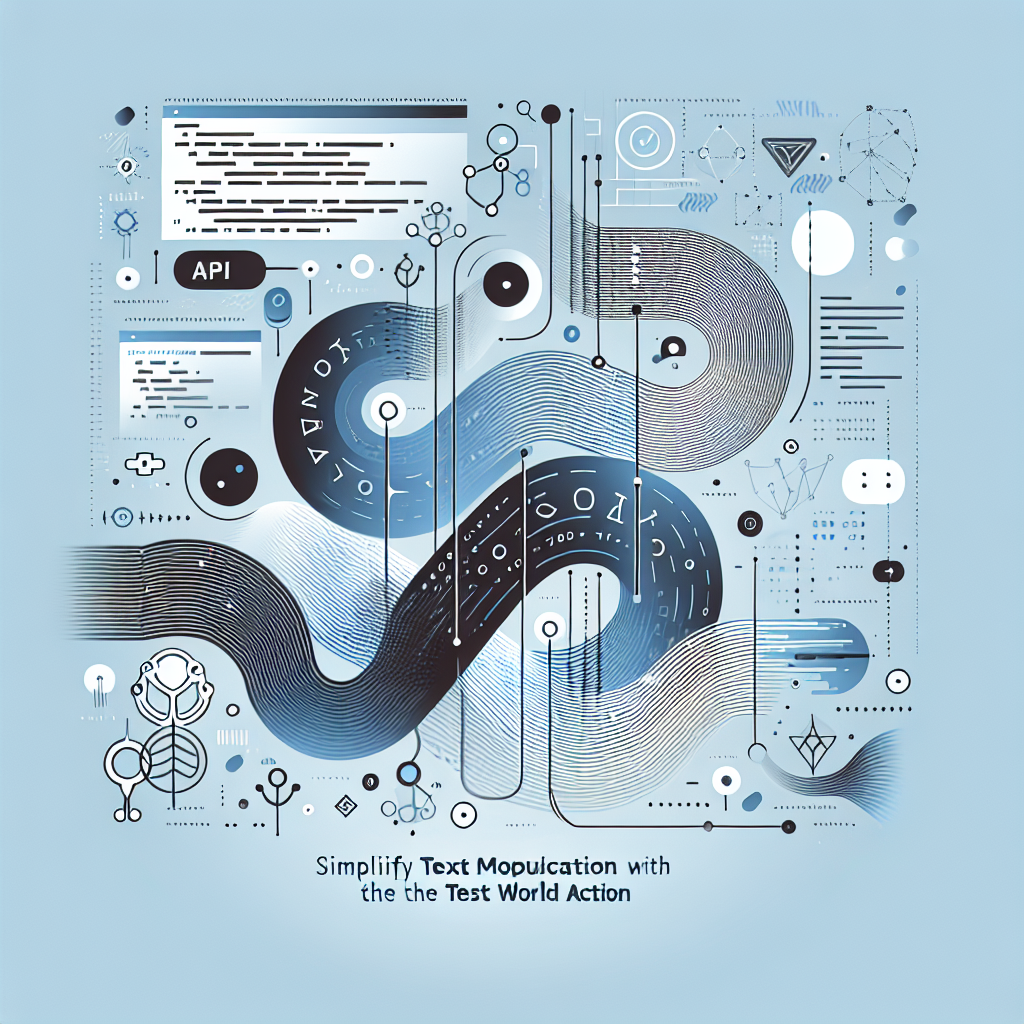 Simplify Text Manipulation with the Test World Action