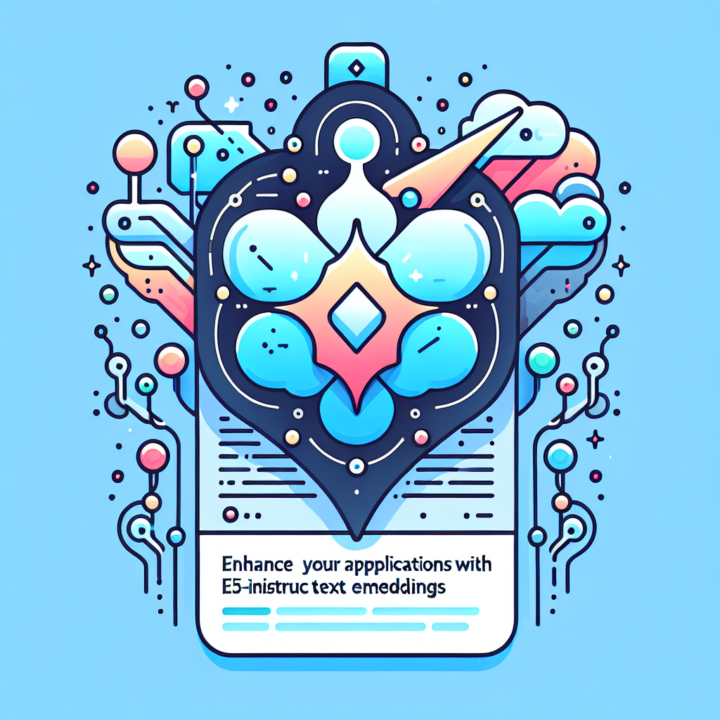 Enhance Your Applications with E5-Mistral-7b-Instruct Text Embeddings