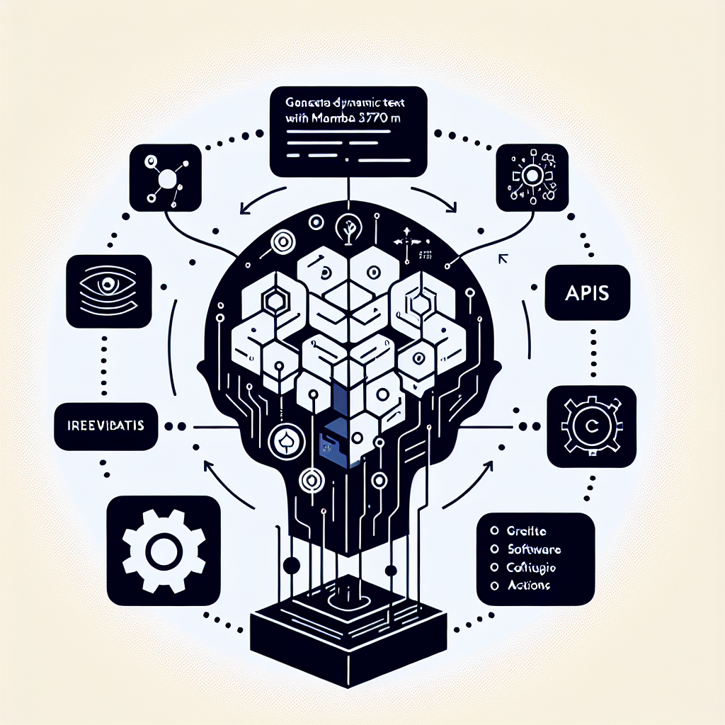 Generate Dynamic Text with Mamba 370M Cognitive Actions