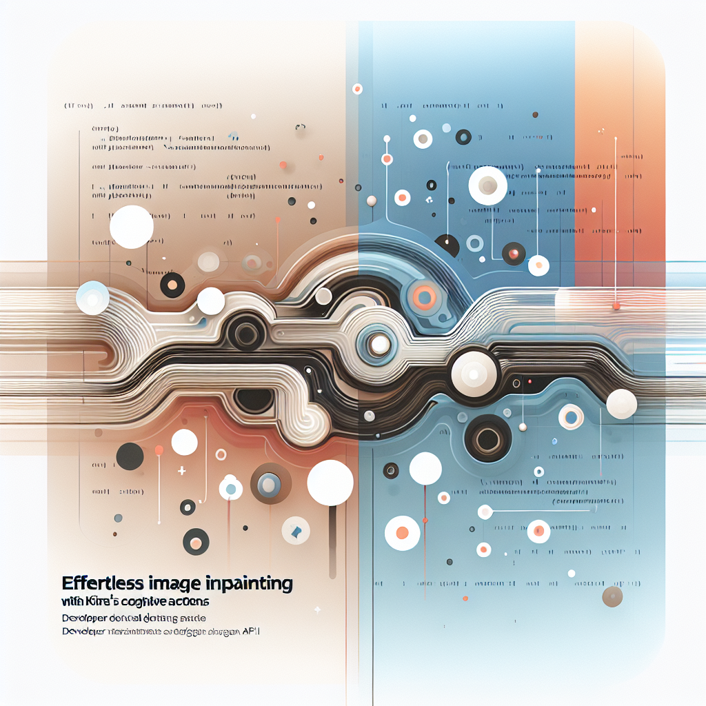 Effortless Image Inpainting with Kiara's Cognitive Actions