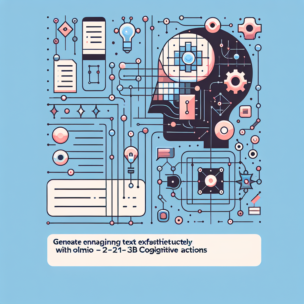 Generate Engaging Text Effortlessly with OLMo-2-13B Cognitive Actions