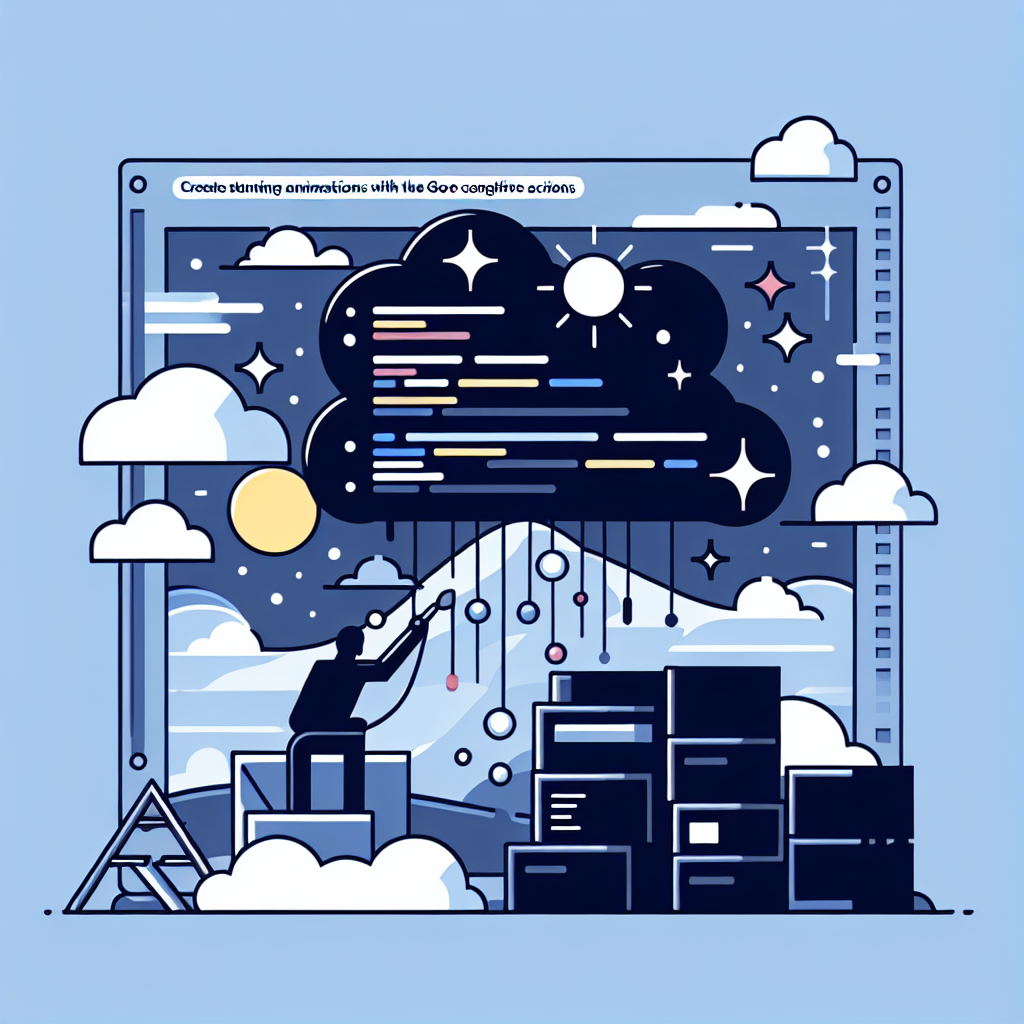 Create Stunning Animations with the Replicate/Goo Cognitive Actions