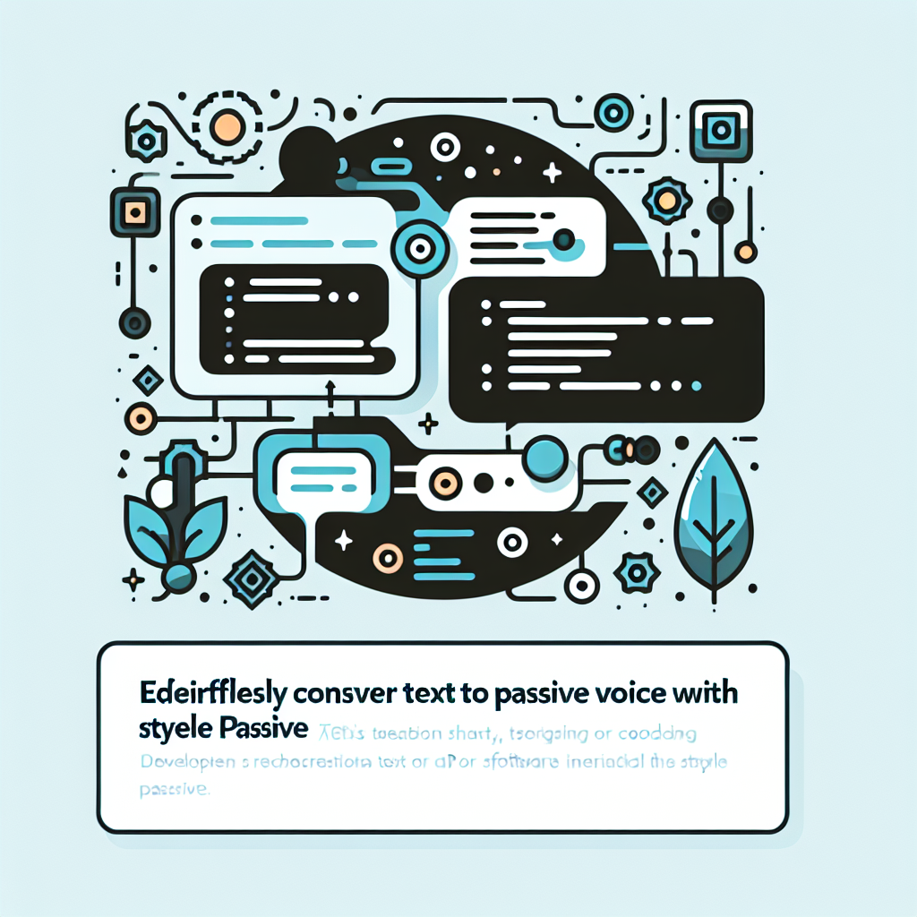 Effortlessly Convert Text to Passive Voice with Styleformer Passive
