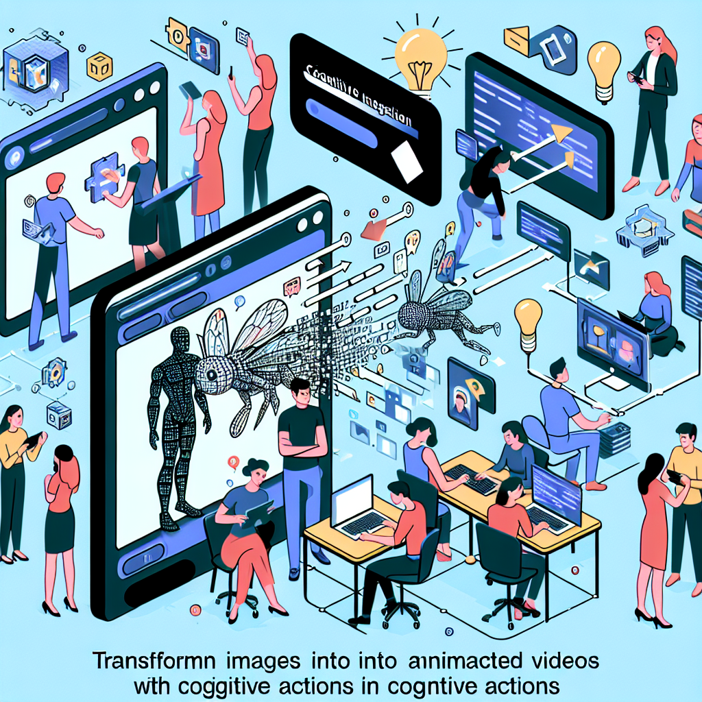 Transform Images into Animated Videos with Cognitive Actions
