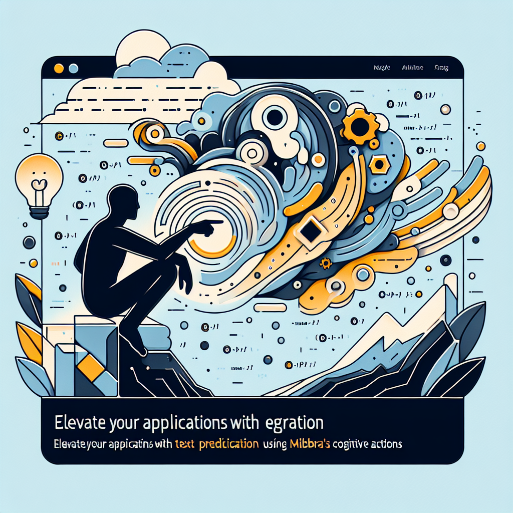 Elevate Your Applications with Text Prediction Using Mibibra's Cognitive Actions