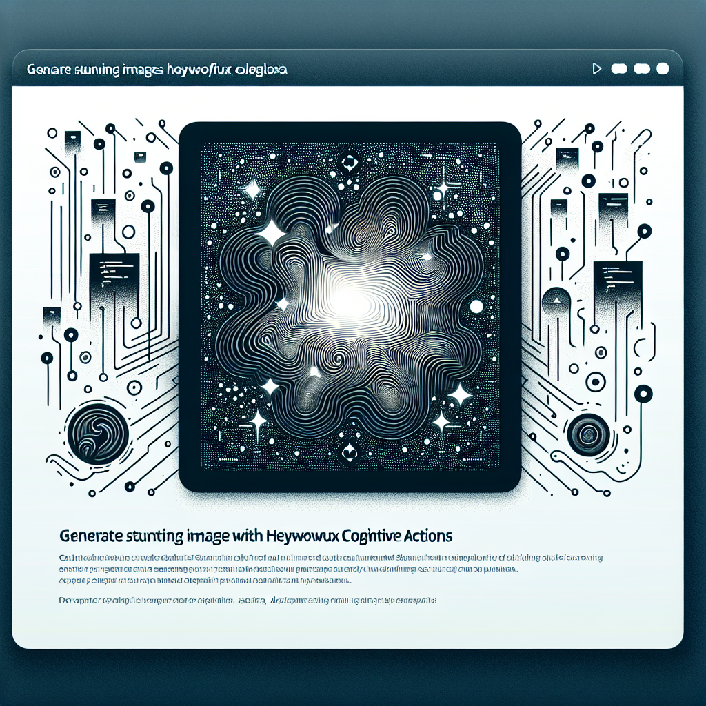 Generate Stunning Images with heywowyou/heywowflux Cognitive Actions