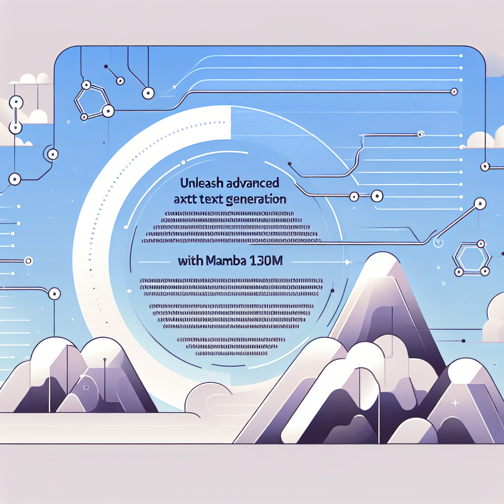 Unleash Advanced Text Generation with Mamba 130M