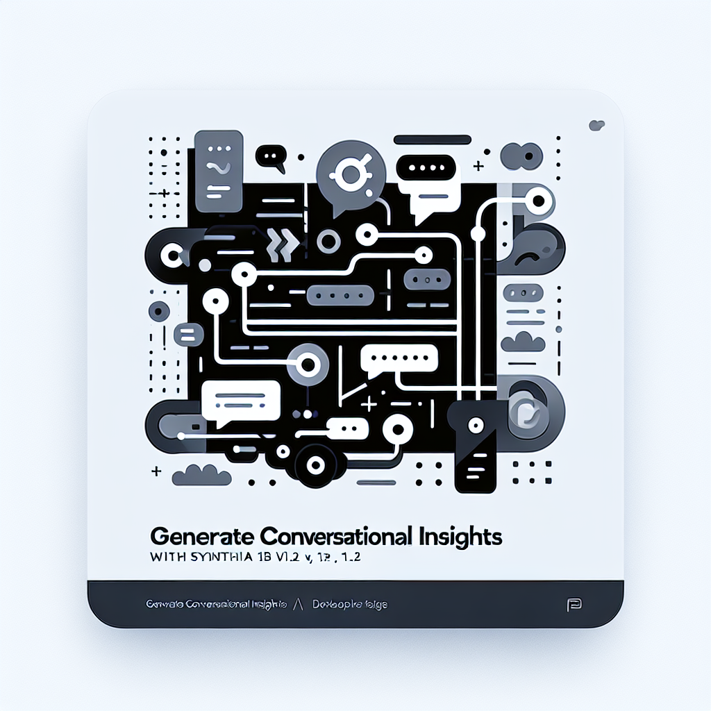 Generate Conversational Insights with Synthia 13b V1.2
