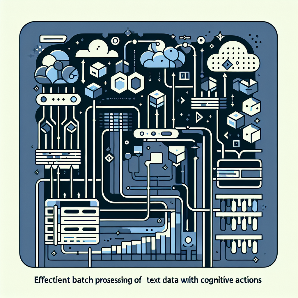 Efficient Batch Processing of Text Data with Cognitive Actions