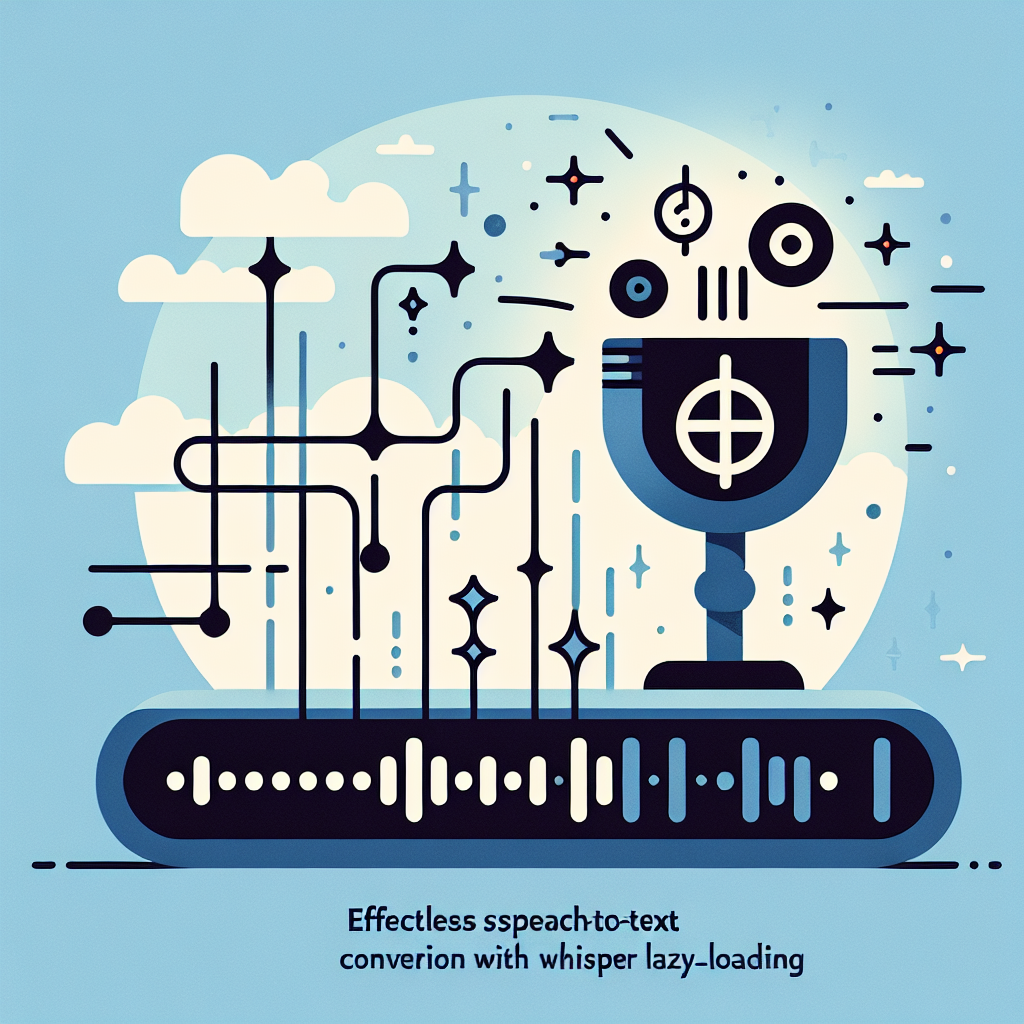 Effortless Speech-to-Text Conversion with Whisper Lazyloading