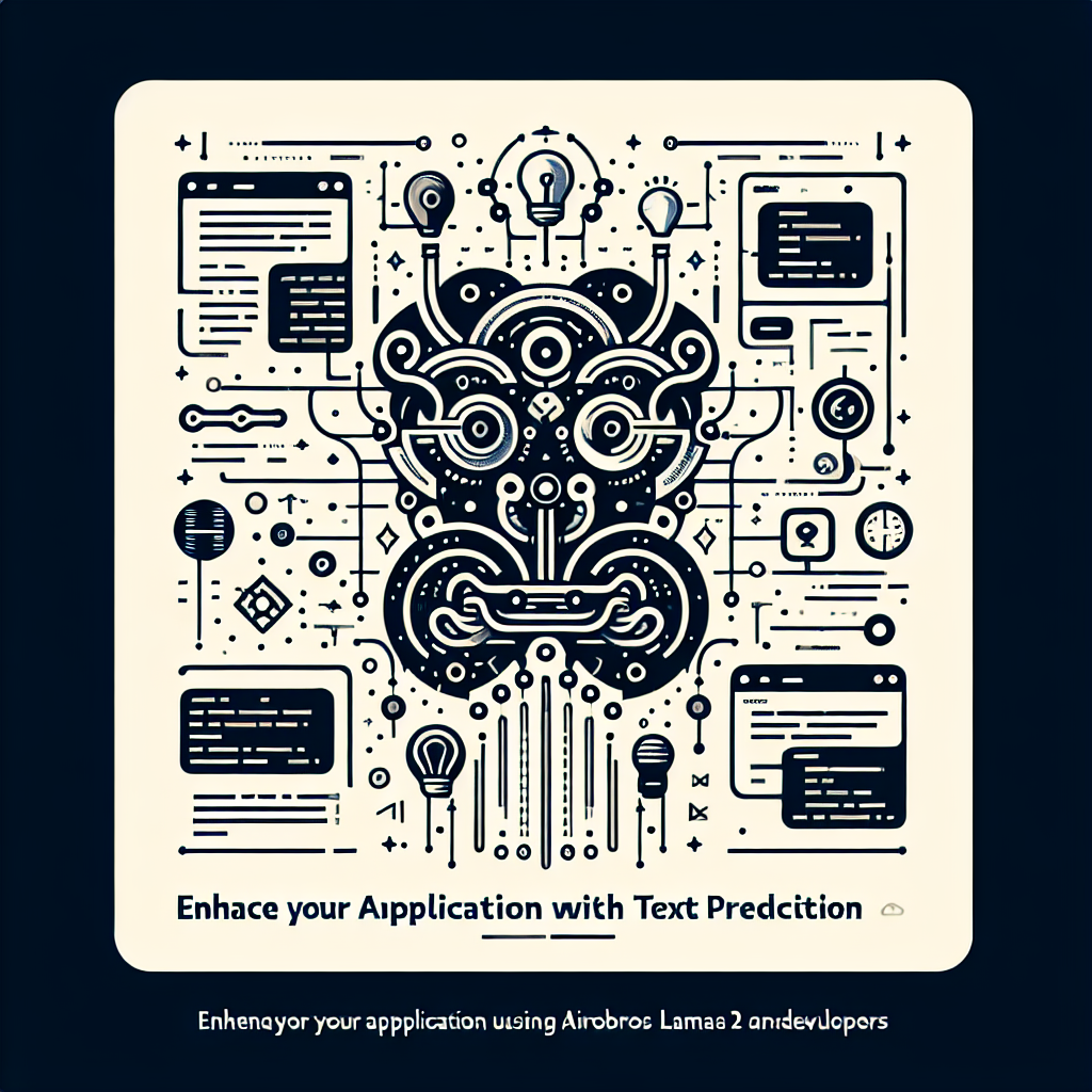 Enhance Your Application with Text Prediction Using Airoboros Llama 2 Actions