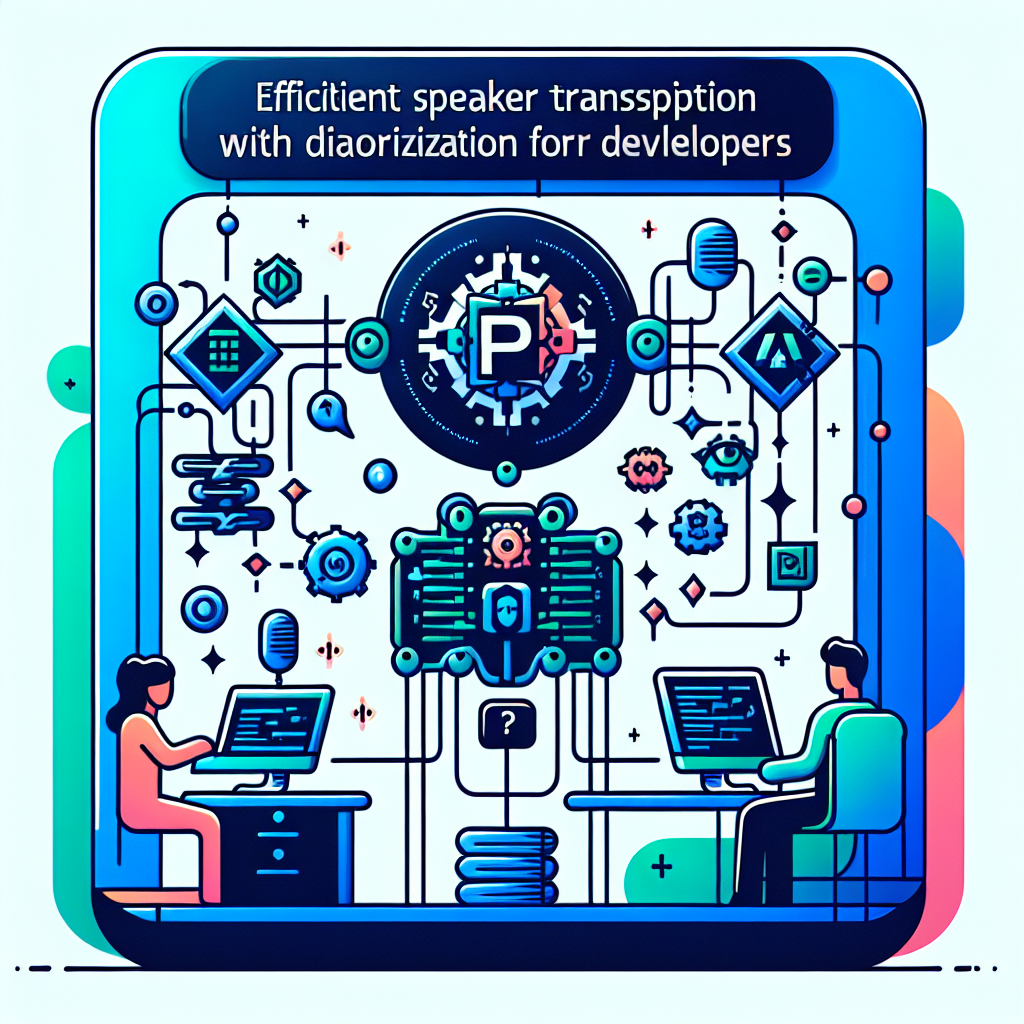 Efficient Speaker Transcription with Diarization for Developers