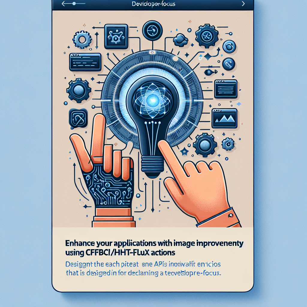 Enhance Your Applications with Image Quality Improvements using cfbach/kft-hla-flux Actions