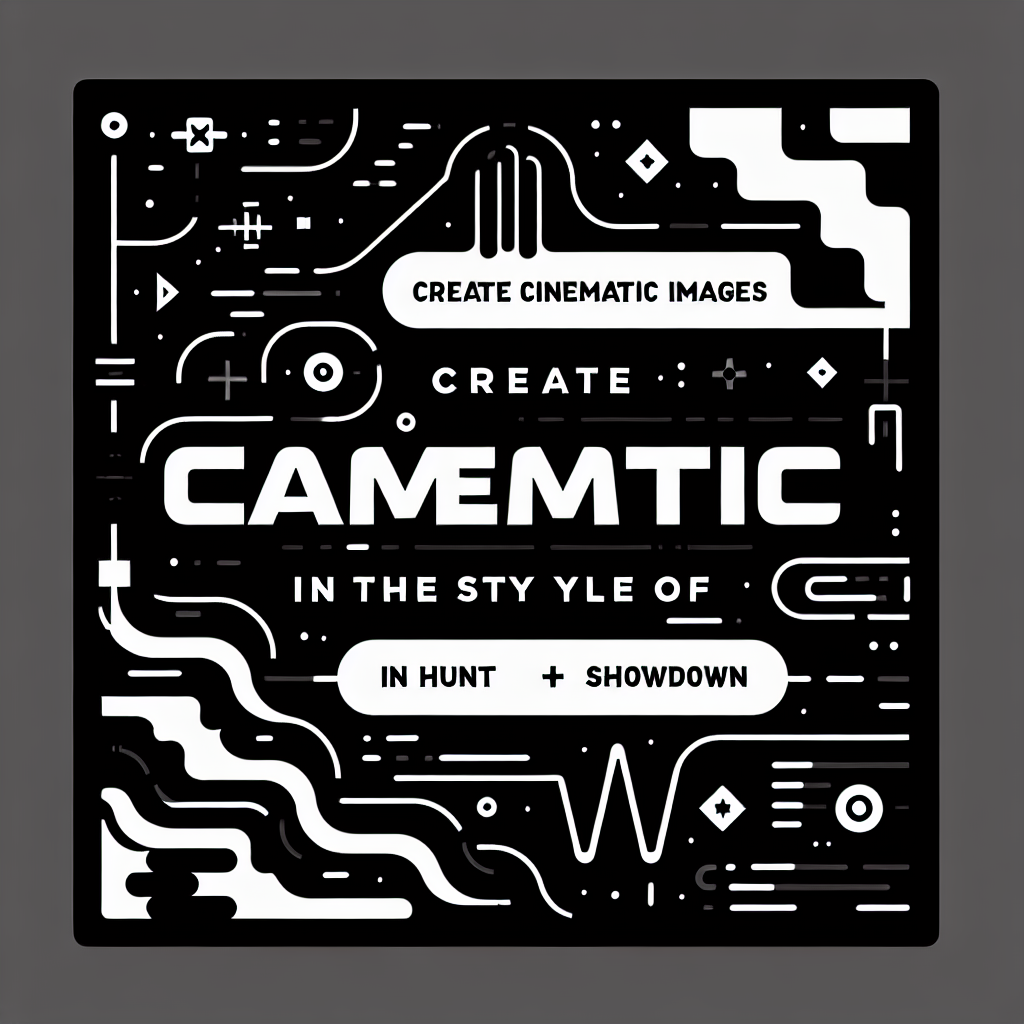 Create Cinematic Images in the Style of Hunt: Showdown