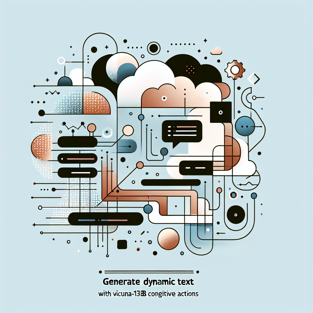 Generate Dynamic Text with Vicuna-13B Cognitive Actions