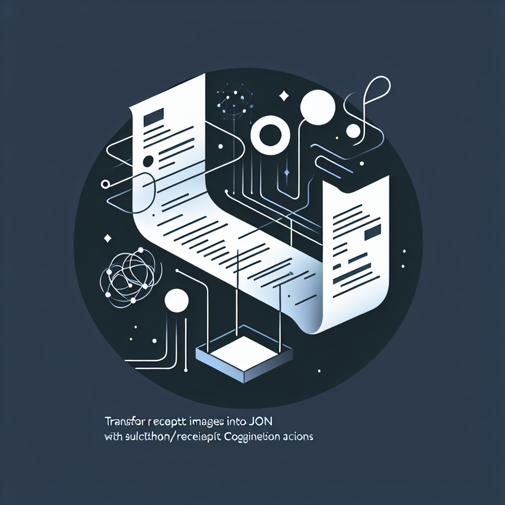 Transform Receipt Images into JSON with sulthonmb/ocr-receipt Cognitive Actions