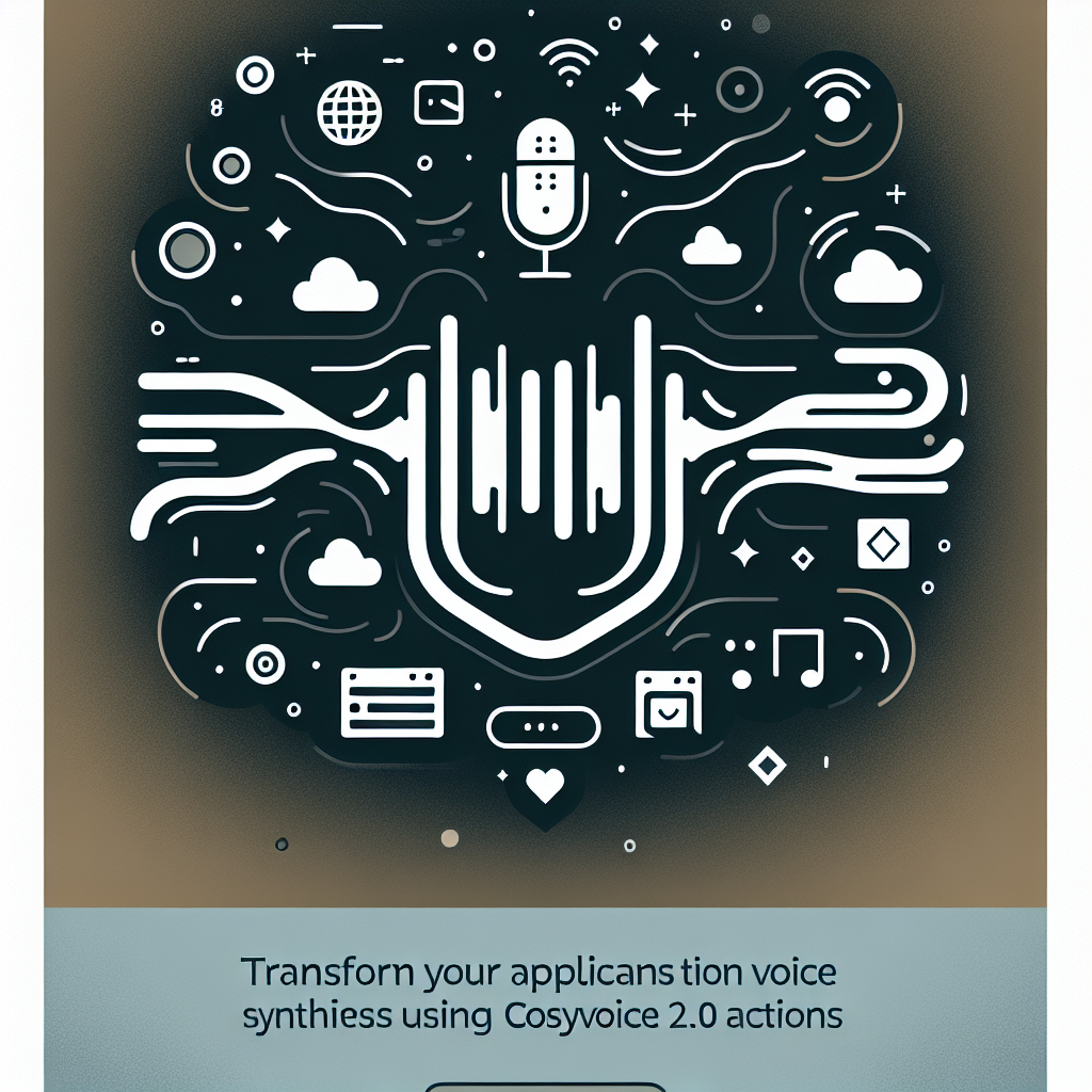 Transform Your Applications with Voice Synthesis Using CosyVoice 2.0 Actions