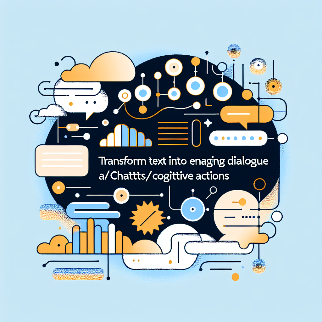 Transform Text into Engaging Dialogue with e1100x/chattts Cognitive Actions
