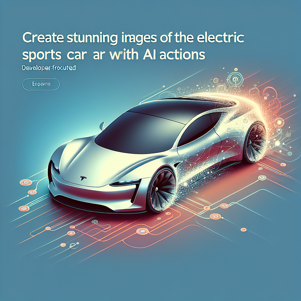 Create Stunning Images of the Tesla Roadster with AI Actions