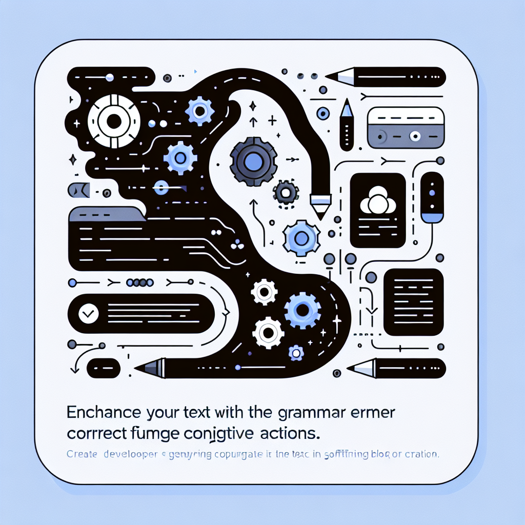 Enhance Your Text with the Grammar Error Correcter Cognitive Actions
