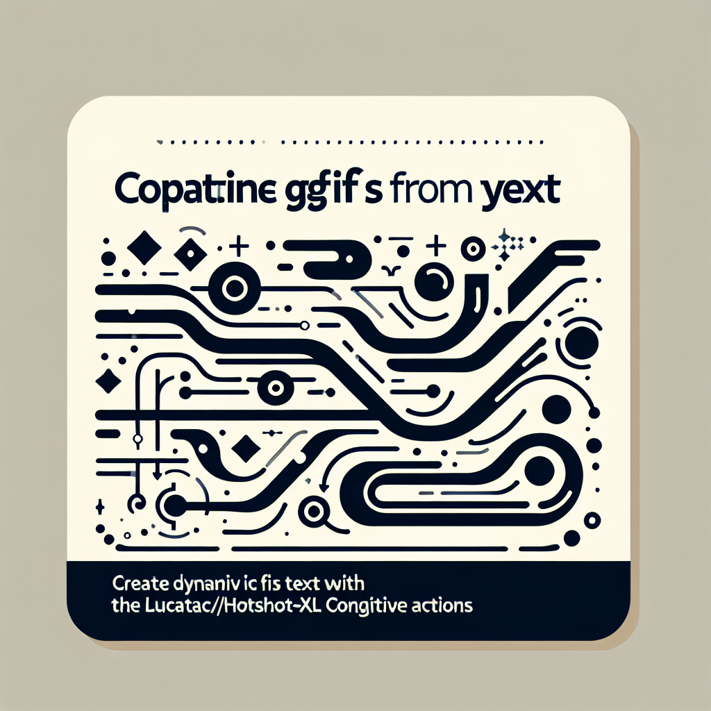 Create Dynamic GIFs from Text with the lucataco/hotshot-xl Cognitive Actions