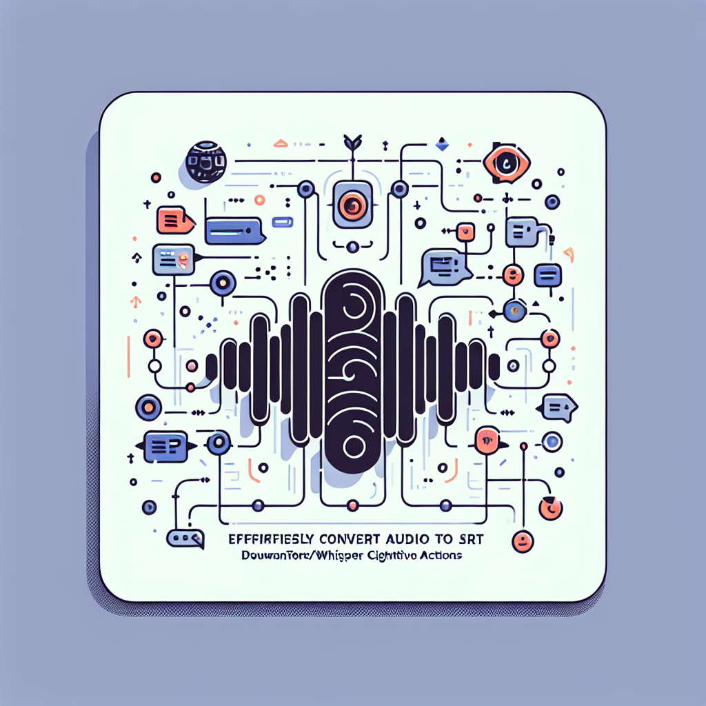 Effortlessly Convert Audio to SRT with douwantech/faster-whisper Cognitive Actions