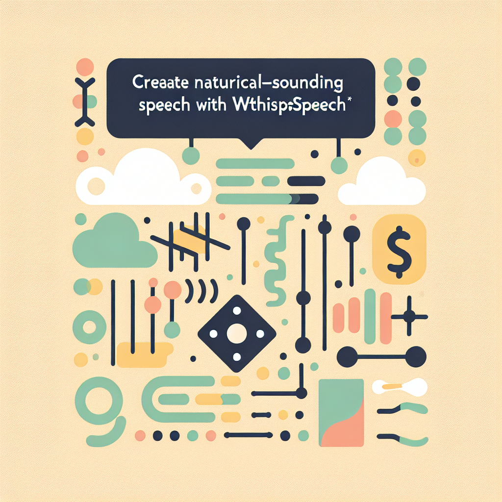 Create Natural-Sounding Speech from Text with Whisperspeech