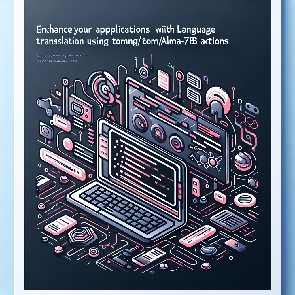 Enhance Your Applications with Language Translation Using tomasmcm/alma-7b Actions