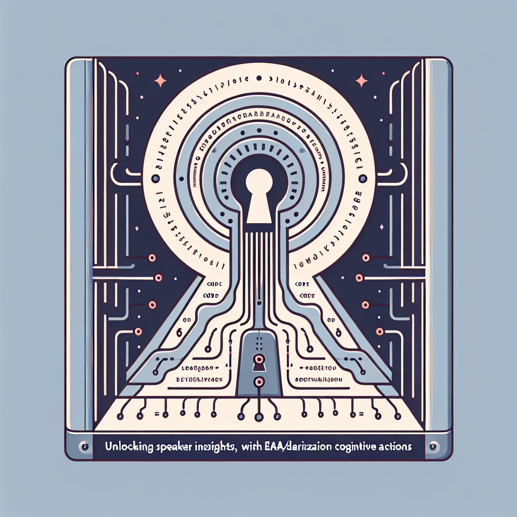 Unlocking Speaker Insights: Integrate Diarization with eaa/diarisation Cognitive Actions