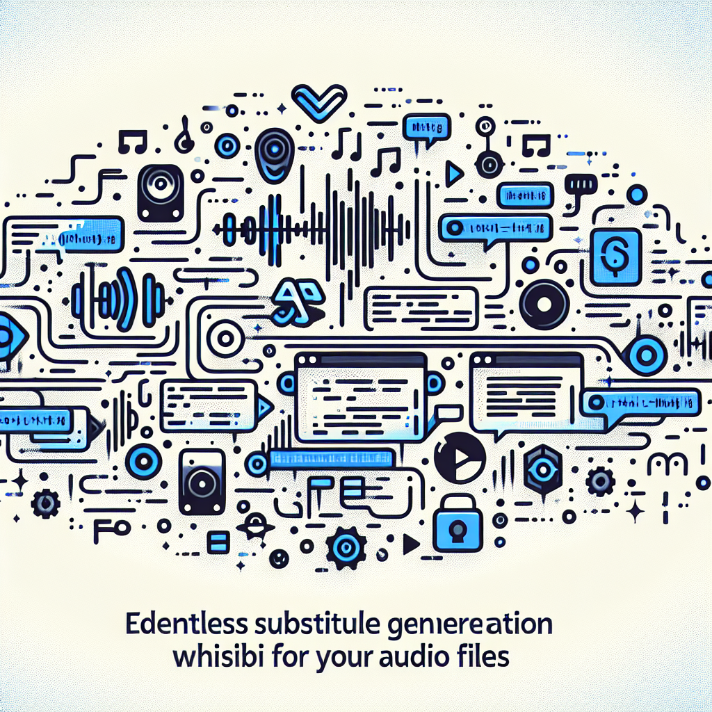Effortless Subtitle Generation with Whisper for Your Audio Files