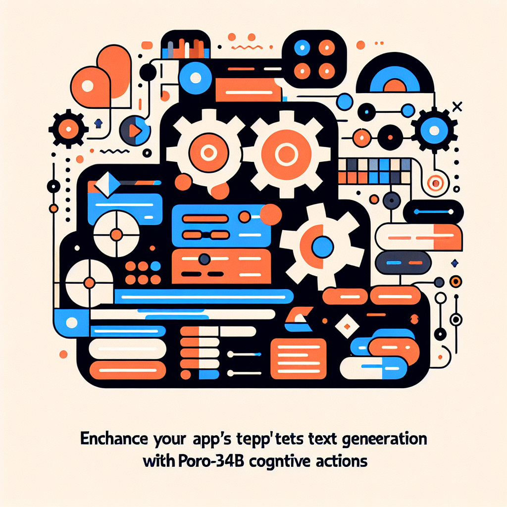 Enhance Your App's Text Generation with Poro-34B Cognitive Actions