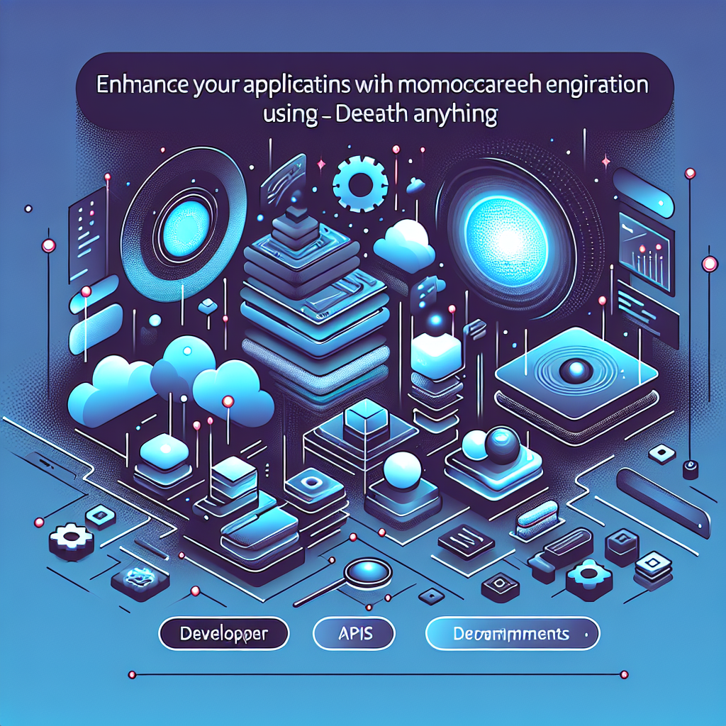Enhance Your Applications with Monocular Depth Estimation Using Depth Anything