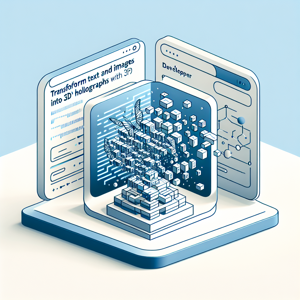 Transform Text and Images into 3D Holograms with DreamGaussian