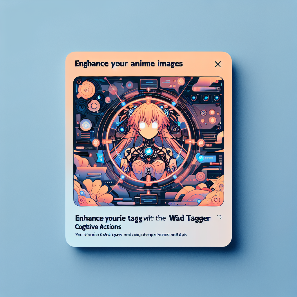 Enhance Your Anime Images with the WD Image Tagger Cognitive Actions