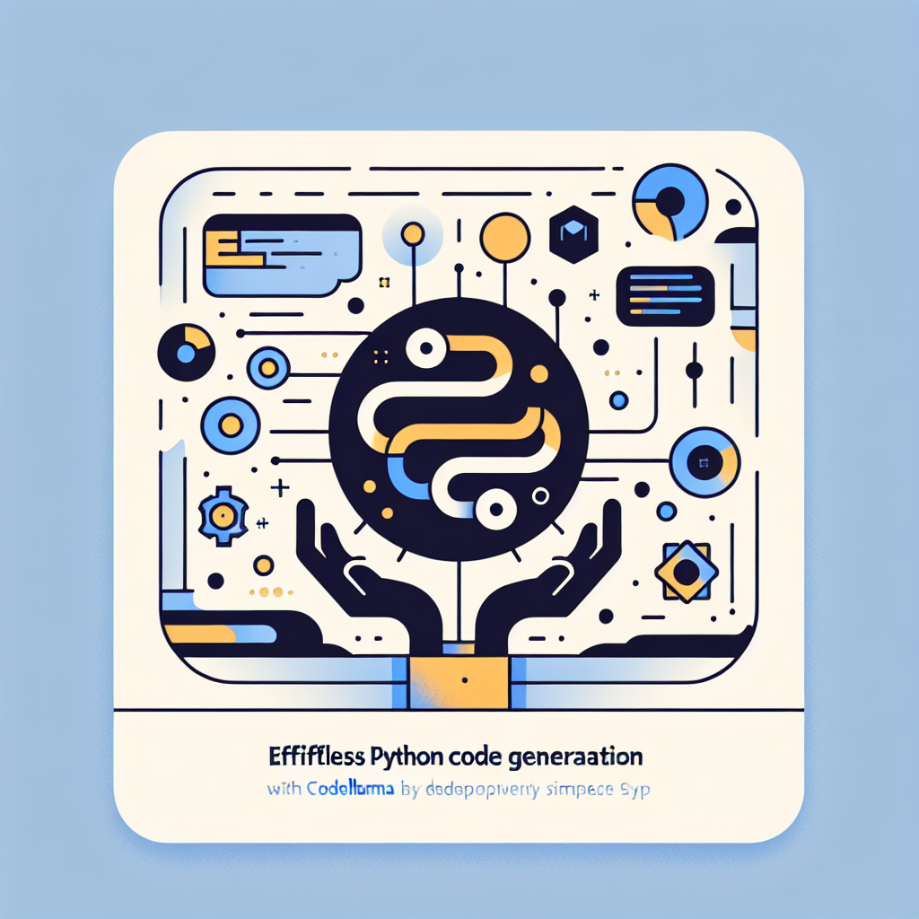 Effortless Python Code Generation with CodeLlama 7b