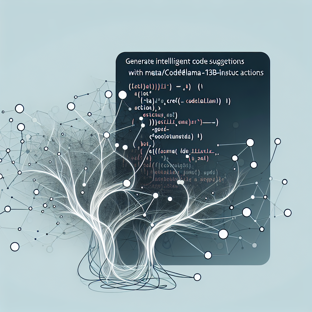 Generate Intelligent Code Suggestions with meta/codellama-13b-instruct Actions