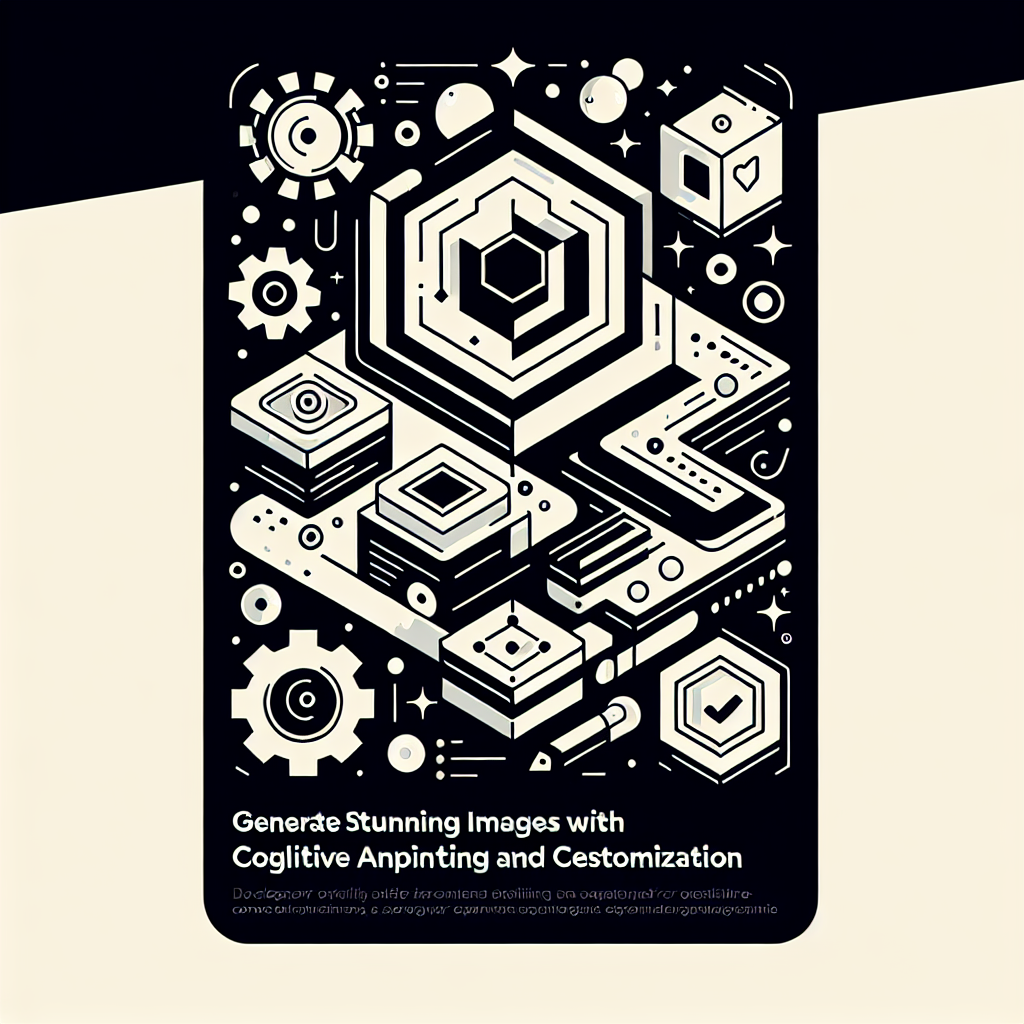 Generate Stunning Images with Cognitive Actions for Inpainting and Customization